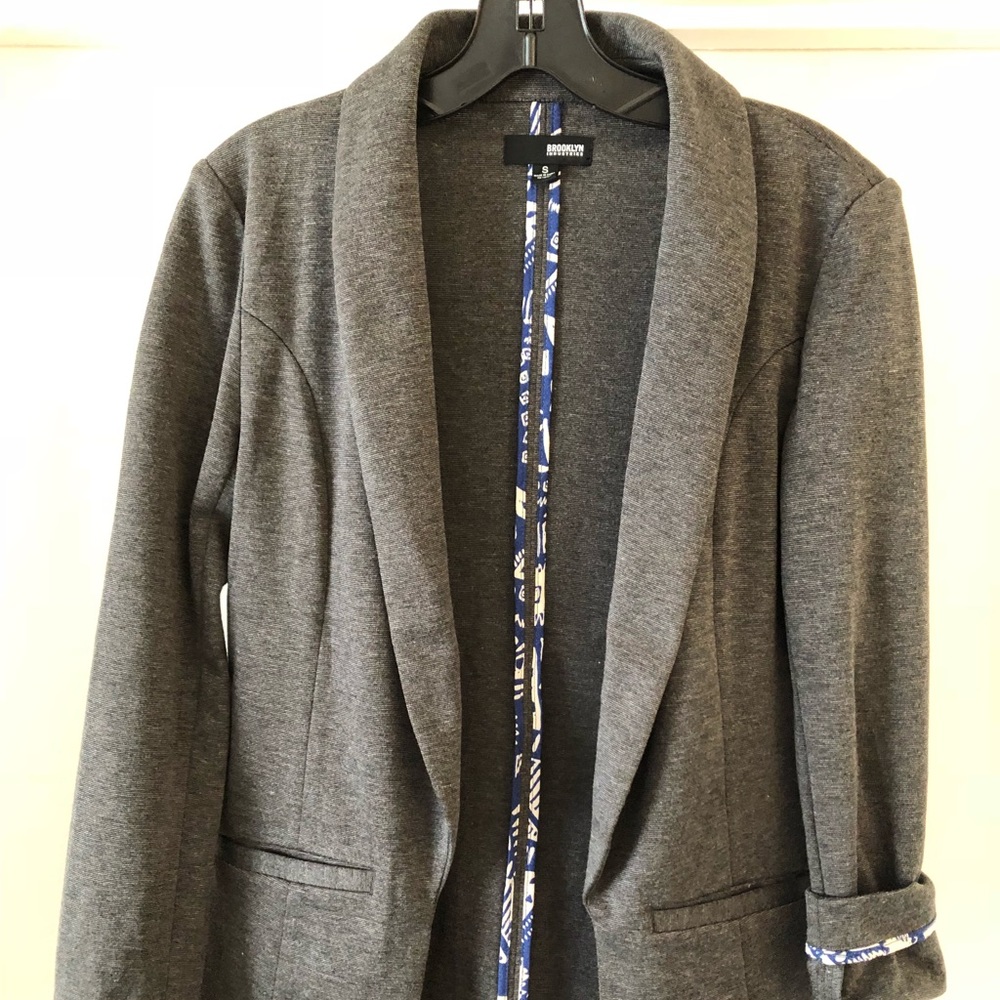 Brooklyn Industries Stretch heather Gray Blazer
